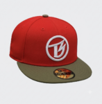 Timibanks Red Fitted Baseball Cap